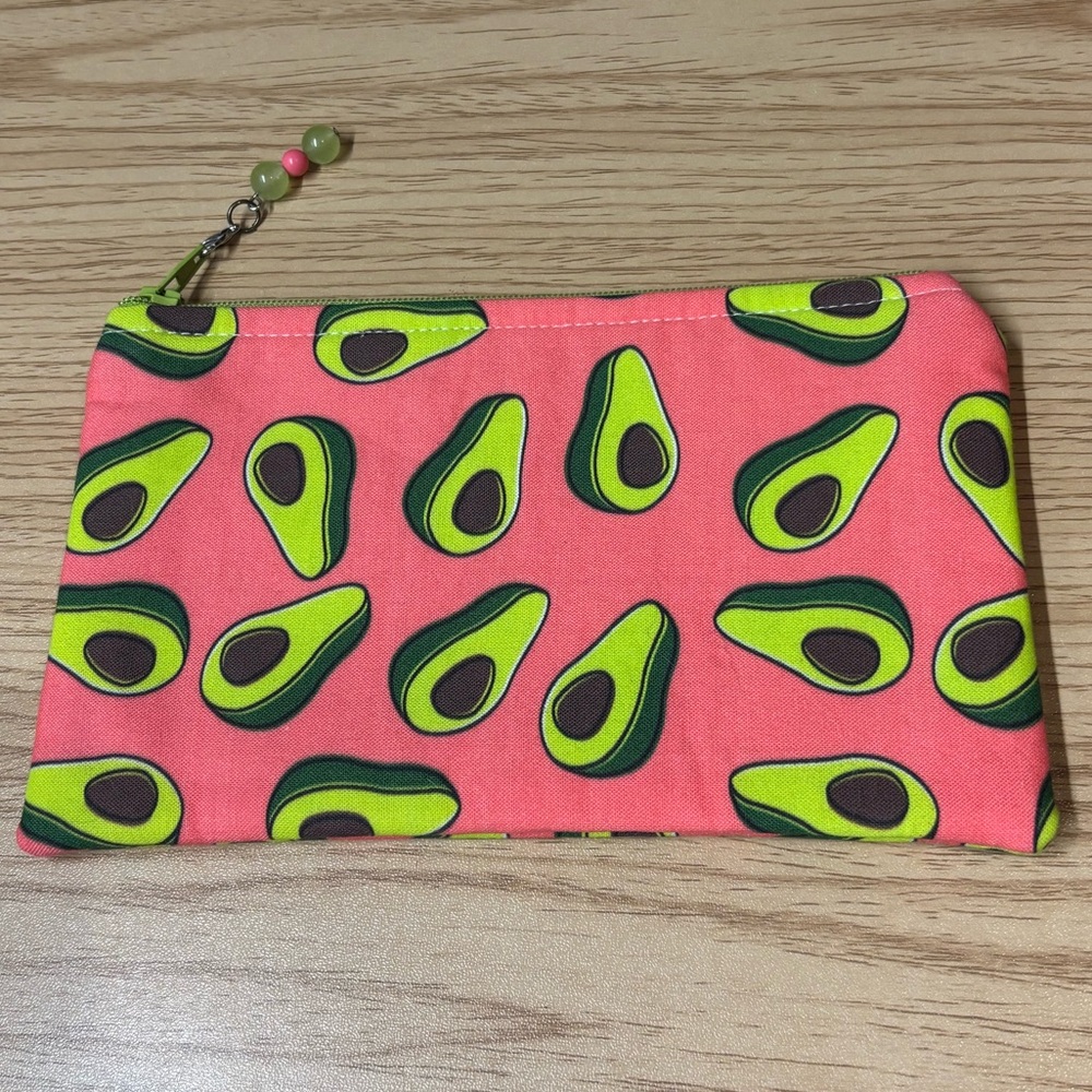 Pink Avocado Print Pouch Tarot Card Pouch